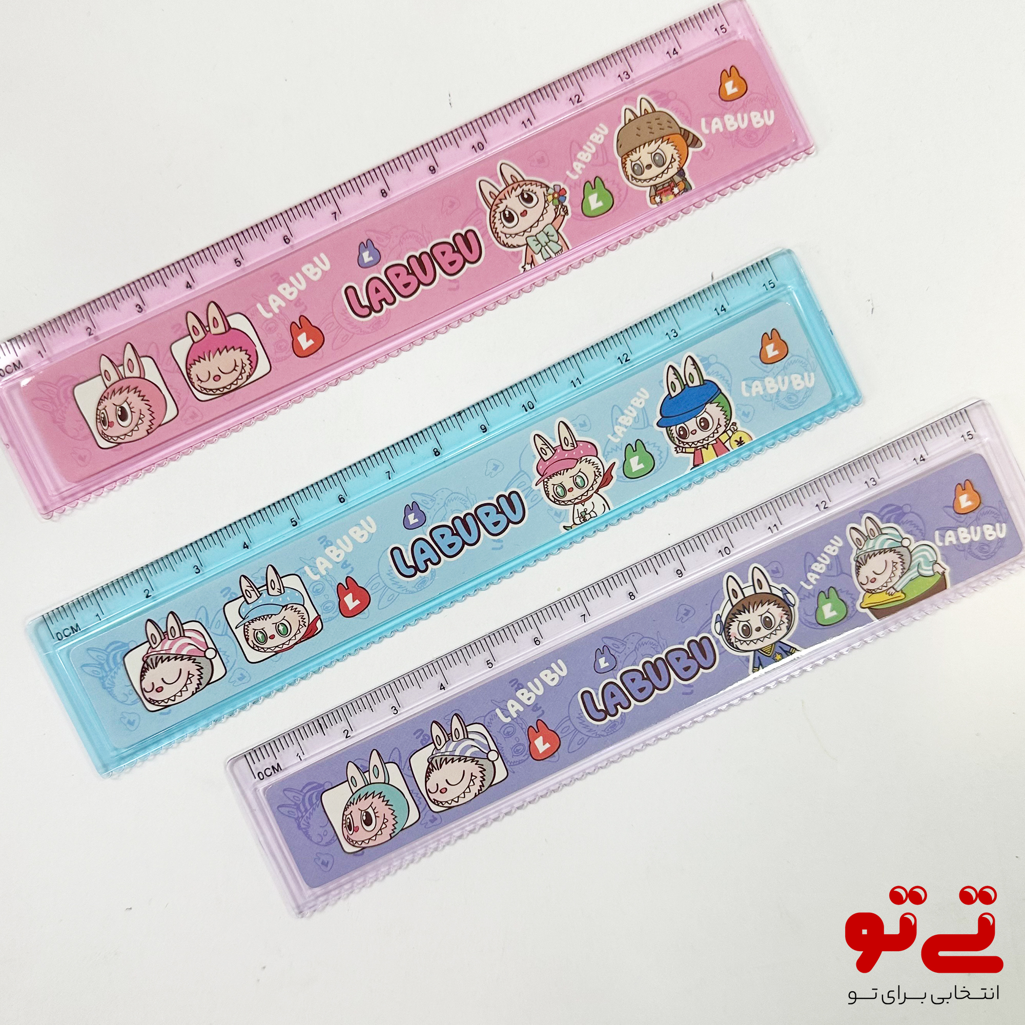 خط کش 15 سانتی طرح لبوبو مدل2655